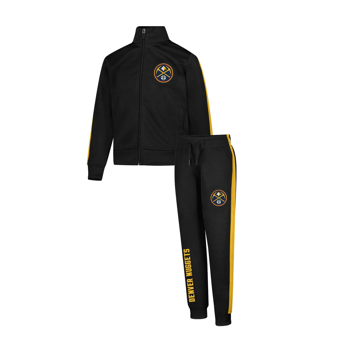 Ultra Game Youth NBA Official Super Soft Full Zip Active Track Jacket and Pants Set | Denver Nuggets