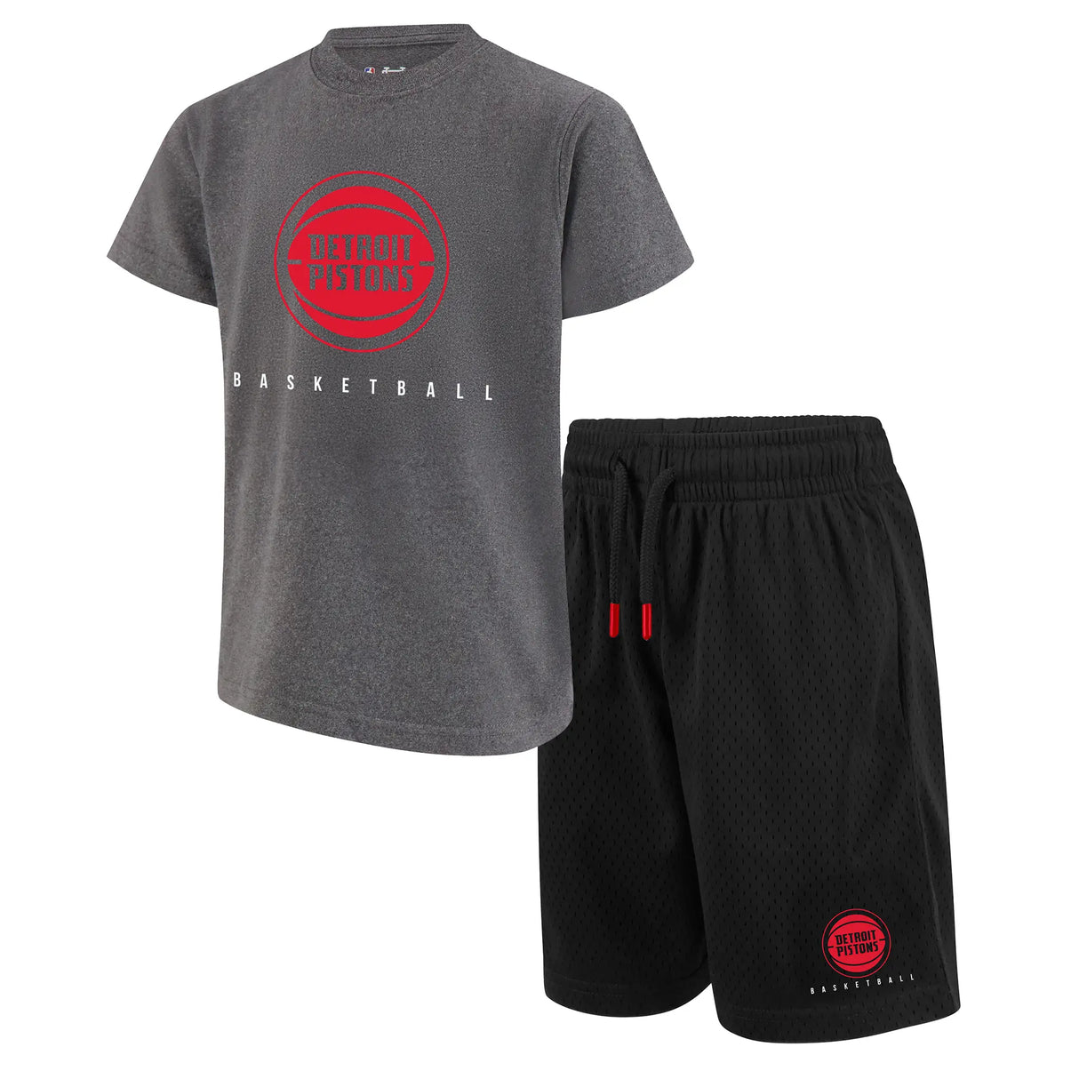 Ultra Game Boys NBA Official Super Soft T-Shirt & Basketball Shorts Set | Detroit Pistons