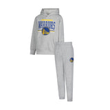 Ultra Game Youth NBA Official Super Soft Hoodie Sweatshirt and Sweatpants Joggers Set | Golden State Warriors