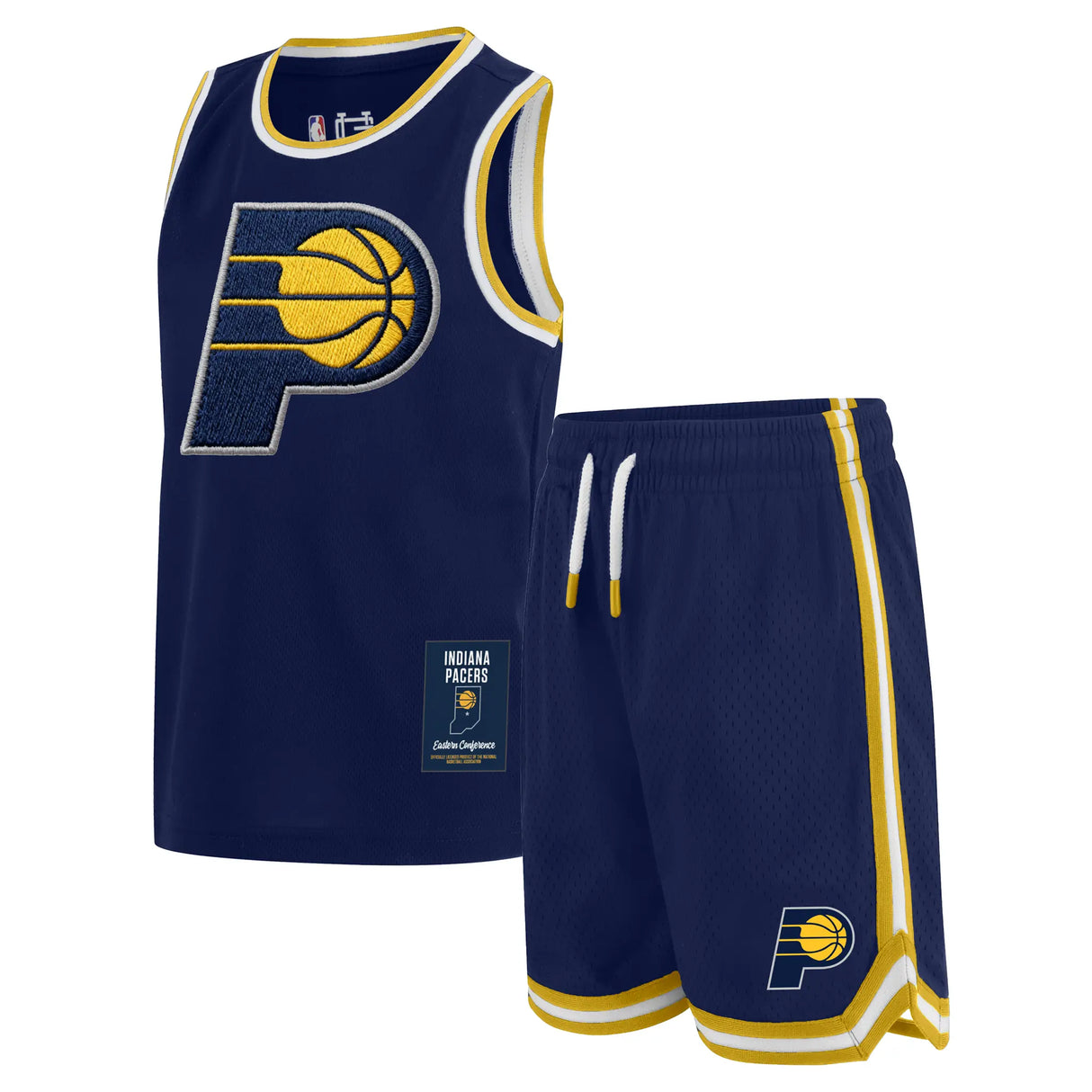Ultra Game Boys NBA Official Super Soft Jersey Tank Top & Basketball Shorts Set | Indiana Pacers