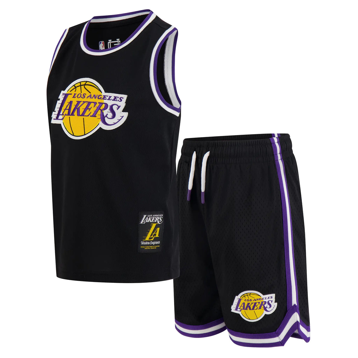 Ultra Game Boys NBA Official Super Soft Jersey Tank Top & Basketball Shorts Set | Los Angeles Lakers