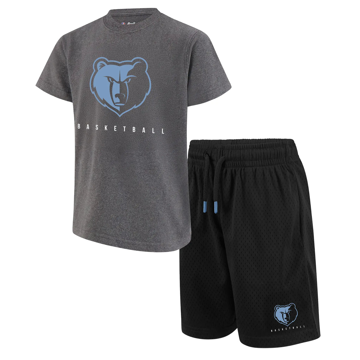 Ultra Game Boys NBA Official Super Soft T-Shirt & Basketball Shorts Set | Memphis Grizzlies