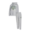 Ultra Game Youth NBA Official Super Soft Hoodie Sweatshirt and Sweatpants Joggers Set | Milwaukee Bucks
