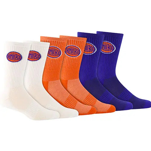 ultra game youth boys nba official assorted color athletic cushioned core logo team crew socks feature 2