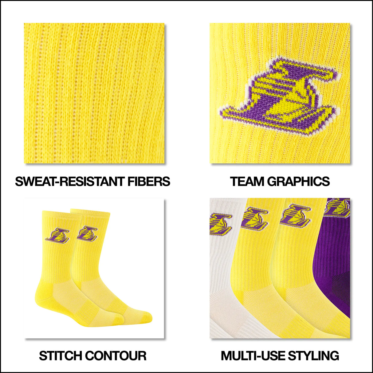 Ultra Game Boys NBA Official Athletic Cushioned Core Logo Team Crew Socks | Boston Celtics