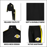 Ultra Game Youth NBA Official Super Soft Full Zip Active Track Jacket and Pants Set | Golden State Warriors
