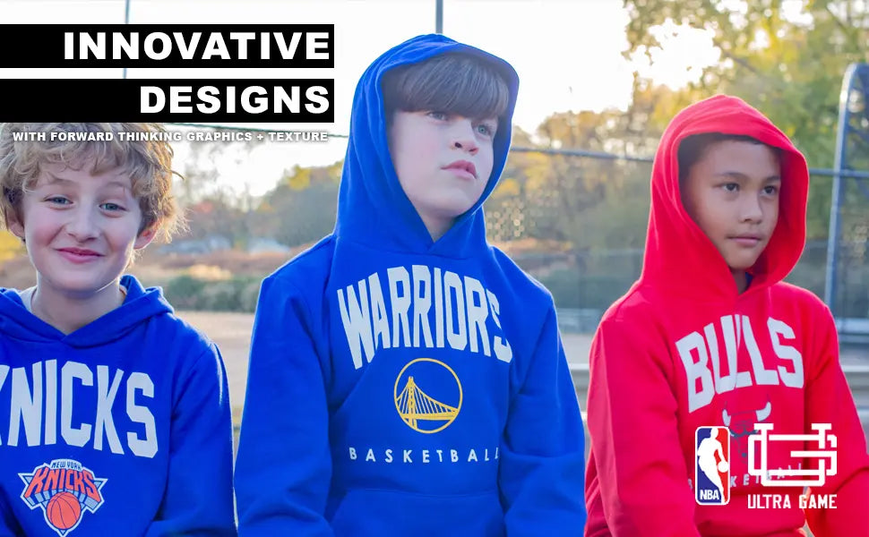 ultra game youth boys nba official black super soft teamster hoodie sweatshirt banner 1