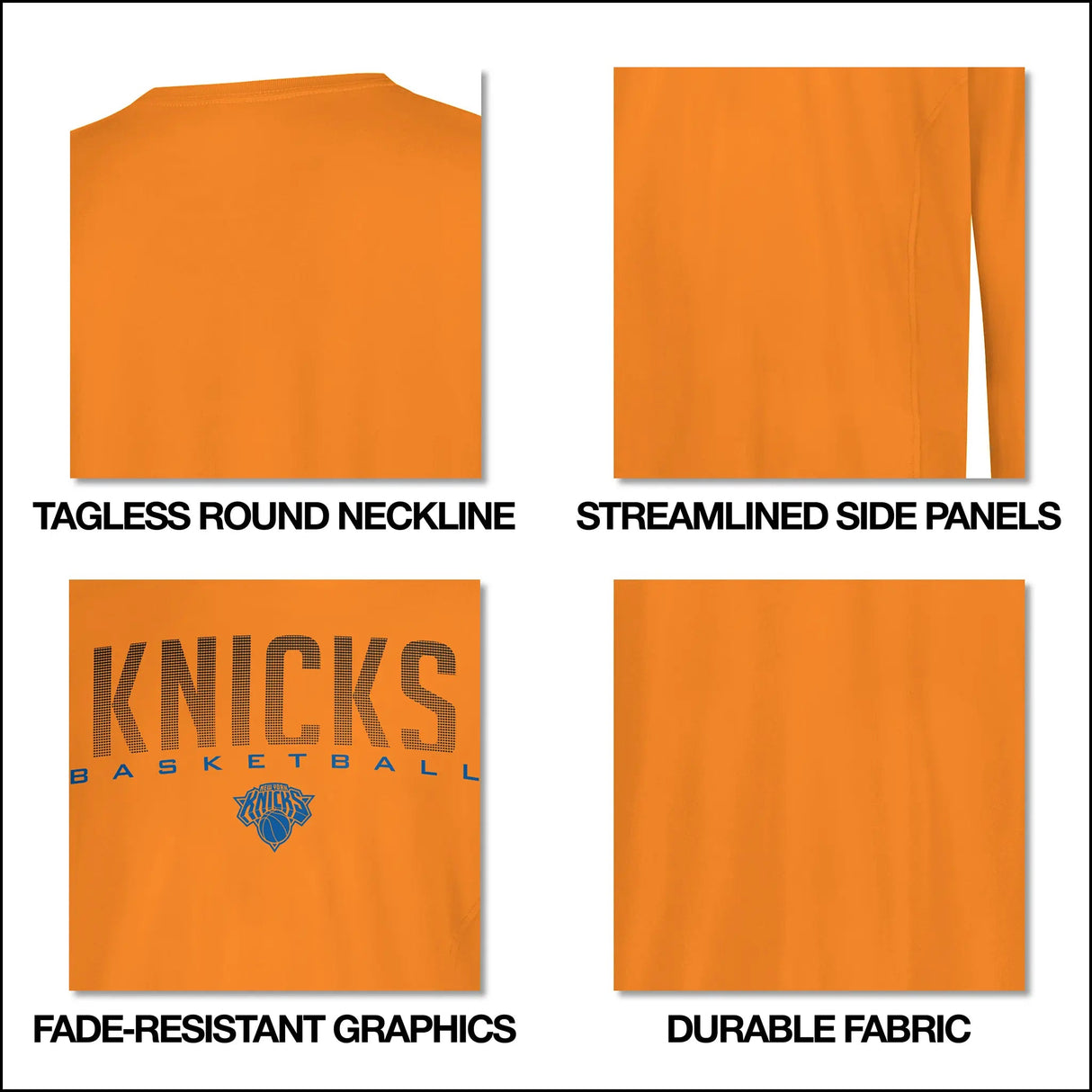 Ultra Game Youth NBA Official Supremely Soft Long Sleeve T-Shirt | Brooklyn Nets