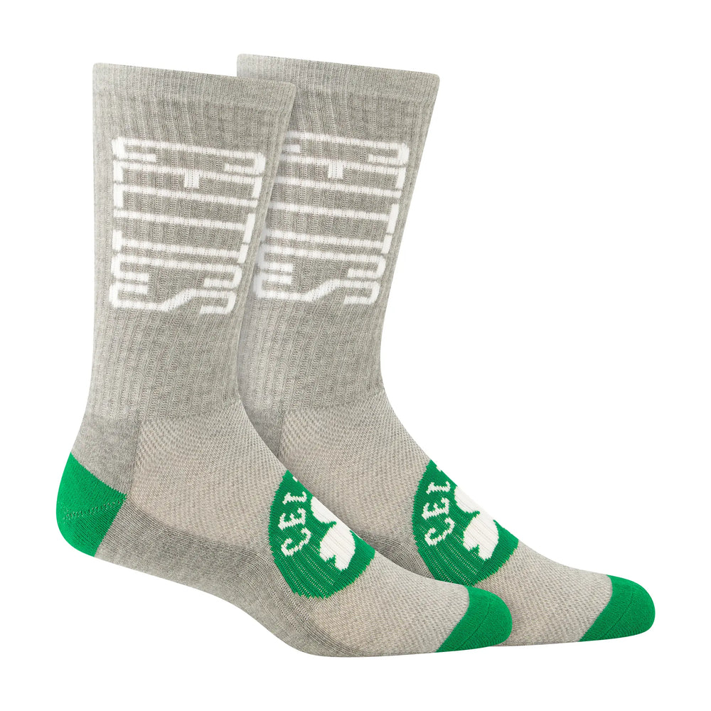 Ultra Game Boys NBA Official Athletic Cushioned Vertical Attack Team Crew Socks - 3 Pack | Boston Celtics