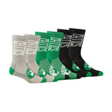 Ultra Game Boys NBA Official Athletic Cushioned Vertical Attack Team Crew Socks - 3 Pack | Boston Celtics