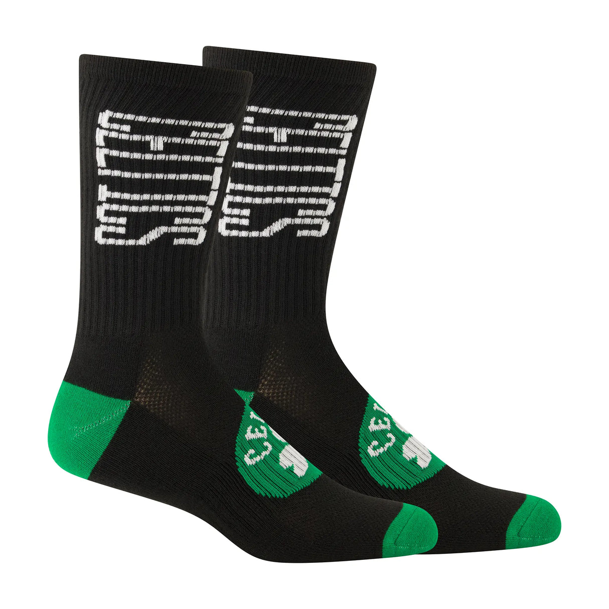 Ultra Game Boys NBA Official Athletic Cushioned Vertical Attack Team Crew Socks - 3 Pack | Boston Celtics