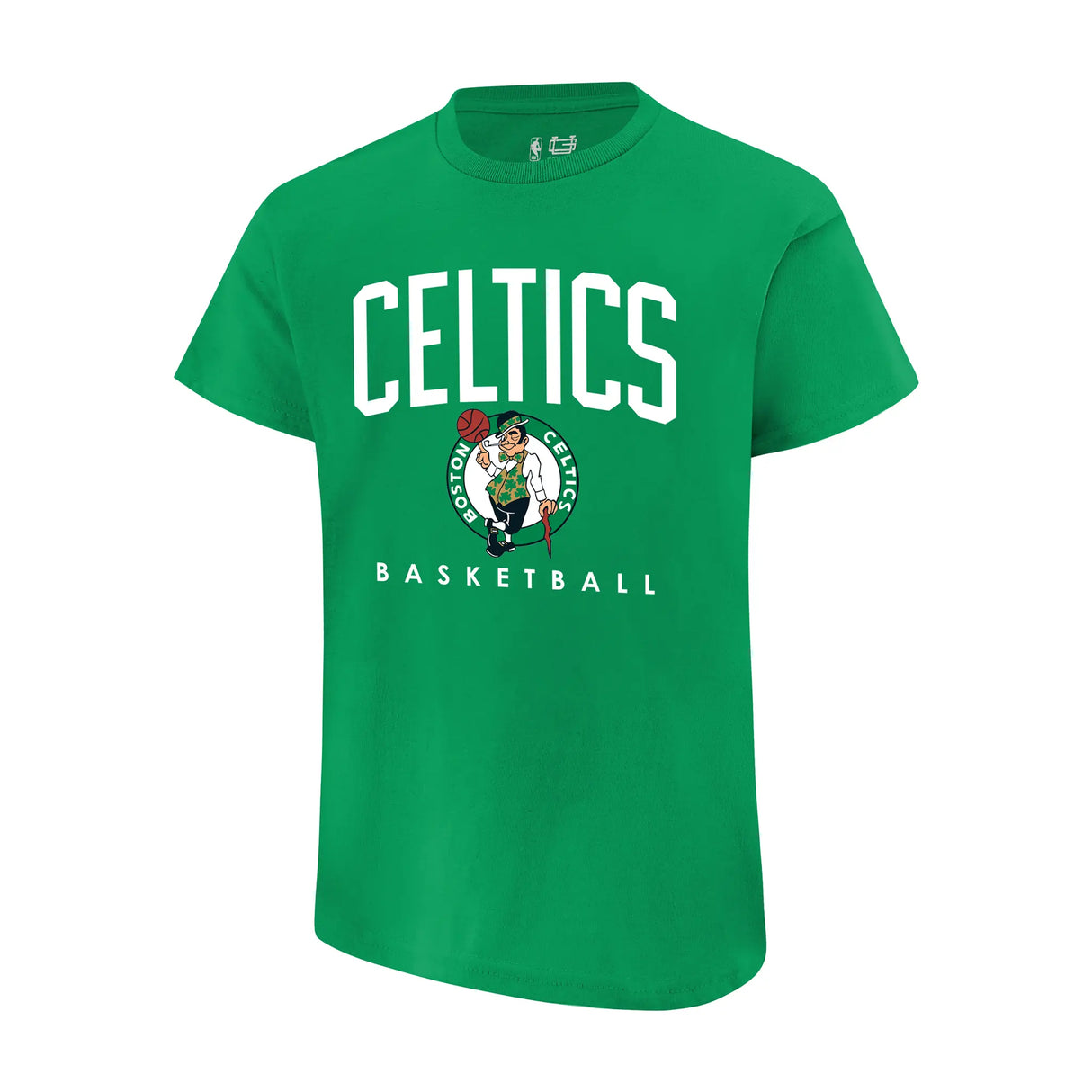 Ultra Game Youth NBA Official Arched Plexi Short Sleeve T-Shirt | Boston Celtics