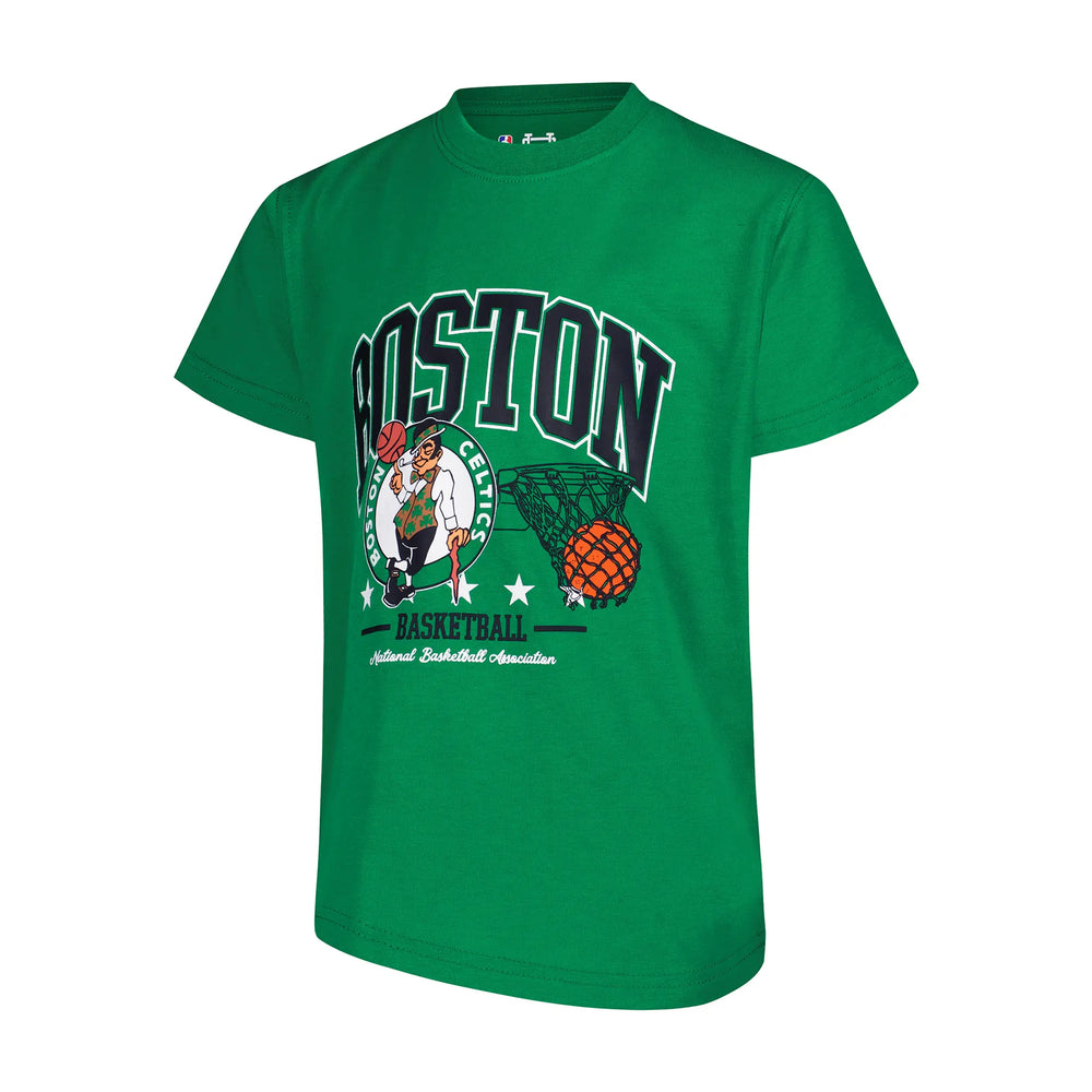 Ultra Game Boys NBA Official Super Soft T-Shirt & Basketball Shorts Set | Boston Celtics