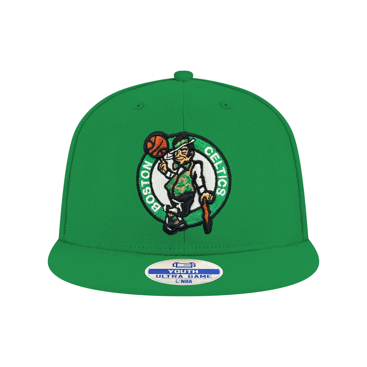 Ultra Game Youth NBA Official 8-20 Twill Snap Back Ultimate Baseball Cap Hat | Boston Celtics