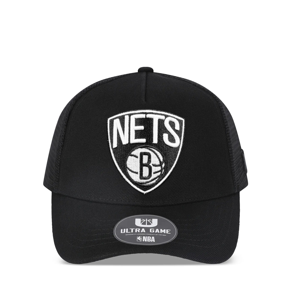 Ultra Game Youth NBA Official Snap Back All Around The World Trucker Baseball Cap Hat | Brooklyn Nets