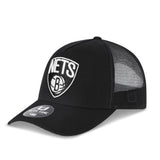 Ultra Game Youth NBA Official Snap Back All Around The World Trucker Baseball Cap Hat | Brooklyn Nets