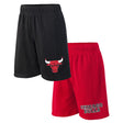Ultra Game Youth NBA Official Super Soft 2 Pack Basketball Shorts Set | Chicago Bulls
