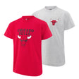 Ultra Game Youth NBA Official Standard Super Soft 2 Pack T-Shirt Set | Chicago Bulls