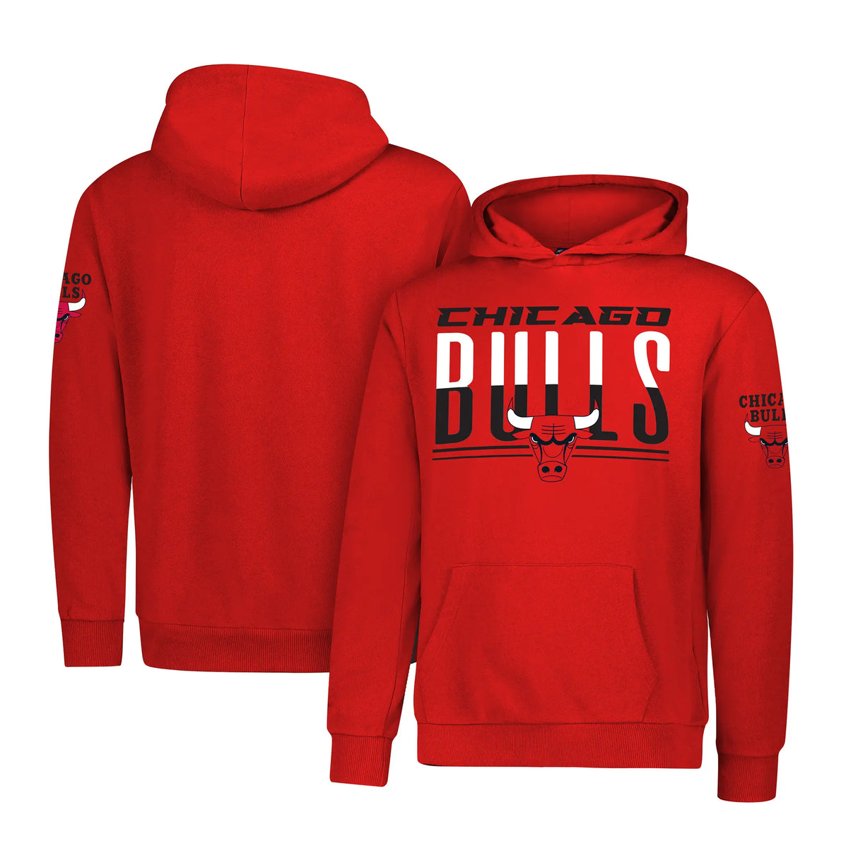 Ultra Game Youth NBA Official Standard Super Soft MVP Pullover Hoodie Sweatshirt | Chicago Bulls