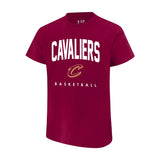 Ultra Game Youth NBA Official Arched Plexi Short Sleeve T-Shirt | Cleveland Cavaliers