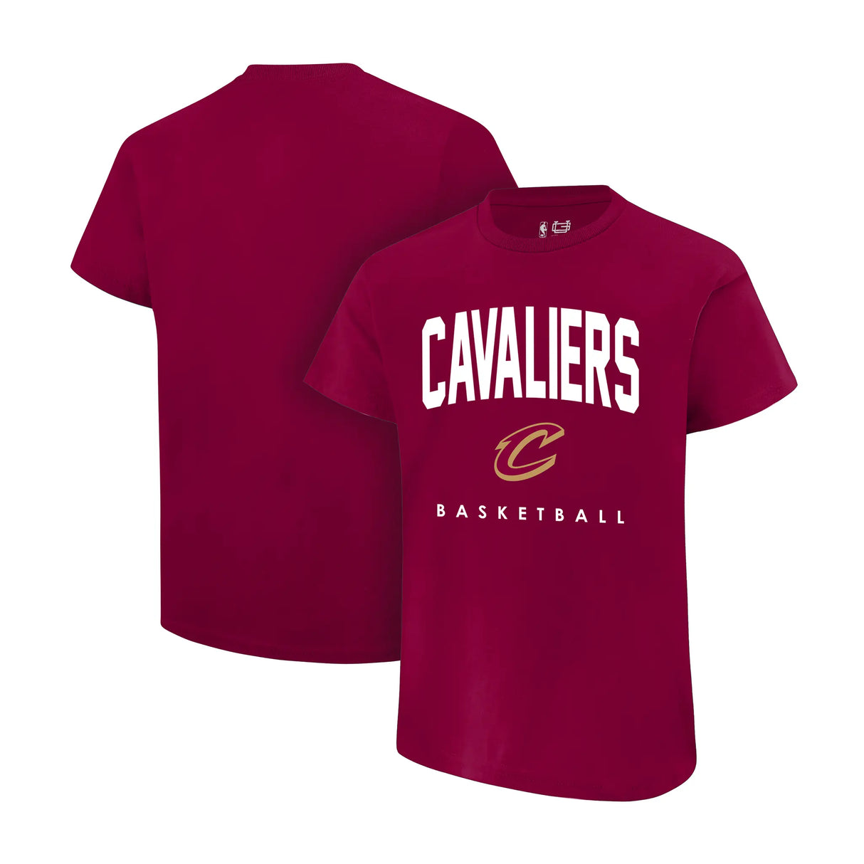 Ultra Game Youth NBA Official Arched Plexi Short Sleeve T-Shirt | Cleveland Cavaliers