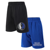 Ultra Game Youth NBA Official Super Soft 2 Pack Basketball Shorts Set | Dallas Mavericks