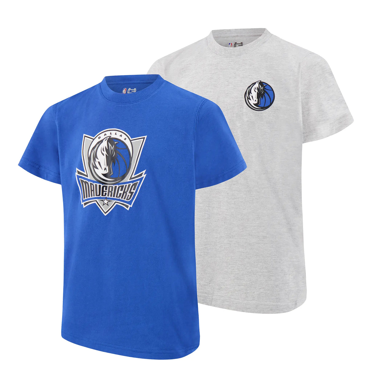 Ultra Game Youth NBA Official Standard Super Soft 2 Pack T-Shirt Set | Dallas Mavericks