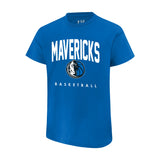 Ultra Game Youth NBA Official Arched Plexi Short Sleeve T-Shirt | Dallas Mavericks