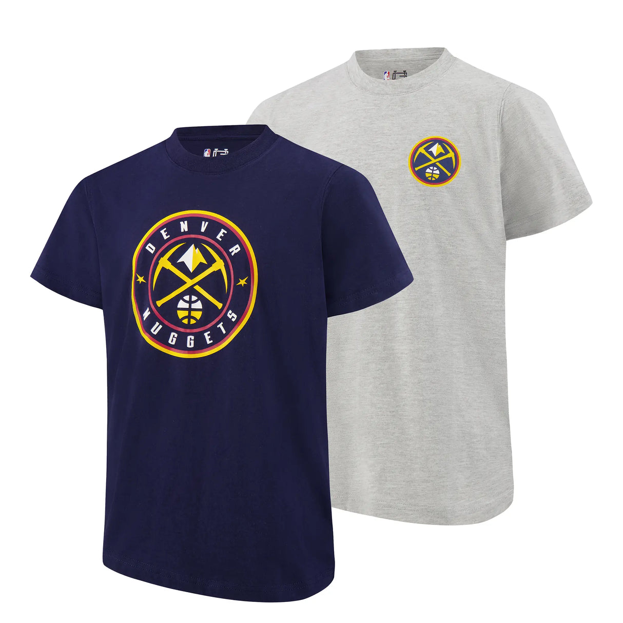 Ultra Game Youth NBA Official Standard Super Soft 2 Pack T-Shirt Set | Denver Nuggets