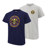 Ultra Game Youth NBA Official Standard Super Soft 2 Pack T-Shirt Set | Denver Nuggets