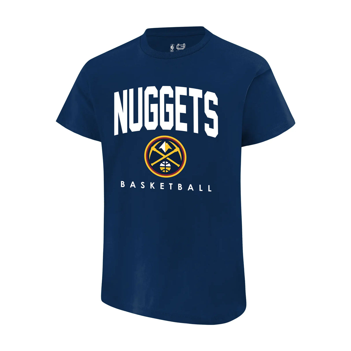 Ultra Game Youth NBA Official Arched Plexi Short Sleeve T-Shirt | Denver Nuggets