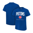 Ultra Game Youth NBA Official Arched Plexi Short Sleeve T-Shirt | Detroit Pistons