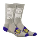 Ultra Game Boys NBA Official Athletic Cushioned Vertical Attack Team Crew Socks - 3 Pack | Golden State Warriors