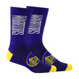 Ultra Game Boys NBA Official Athletic Cushioned Vertical Attack Team Crew Socks - 3 Pack | Golden State Warriors