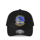 Ultra Game Youth NBA Official Snap Back All Around The World Trucker Baseball Cap Hat | Golden State Warriors