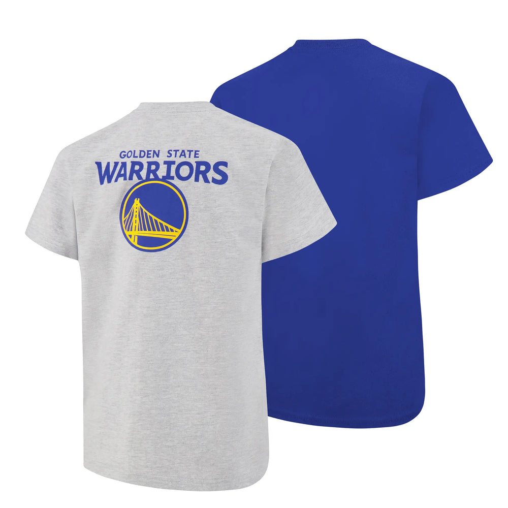 Ultra Game Youth NBA Official Standard Super Soft 2 Pack T-Shirt Set | Golden State Warriors