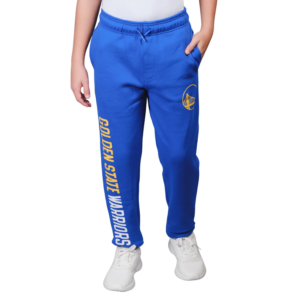Ultra Game Youth NBA Official Super Soft Game Day Jogger Sweatpants | Golden State Warriors