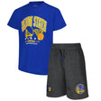 Ultra Game Boys NBA Official Super Soft T-Shirt & Basketball Shorts Set | Golden State Warriors