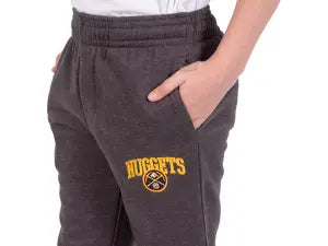 ultra game youth boys nba official heather charcoal soft fleece active jogger sweatpants youth pants feature 4