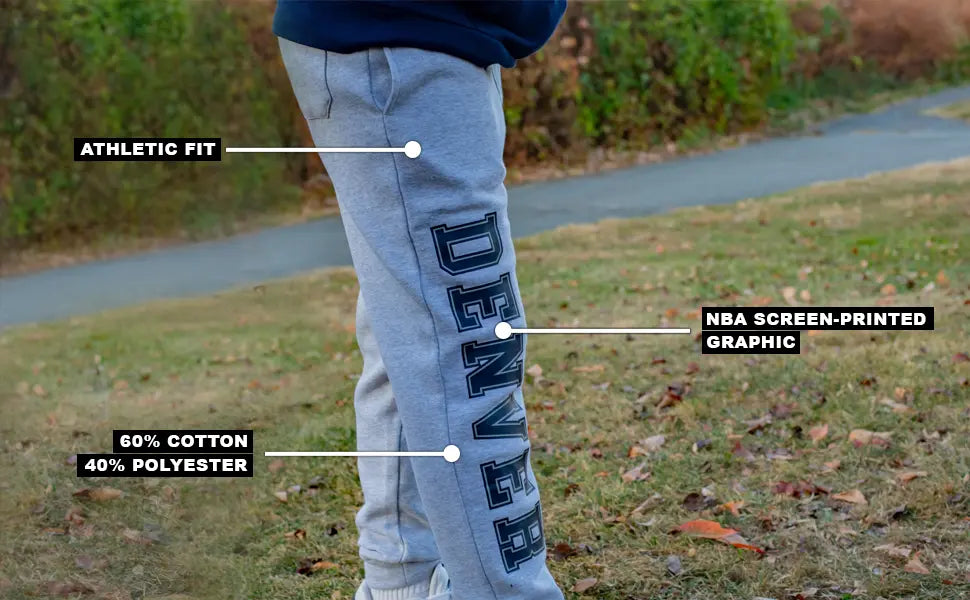 ultra game youth boys nba official heather grey super soft game day jogger sweatpants youth pants banner 2