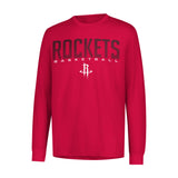 Ultra Game Youth NBA Official Supremely Soft Long Sleeve T-Shirt | Houston Rockets