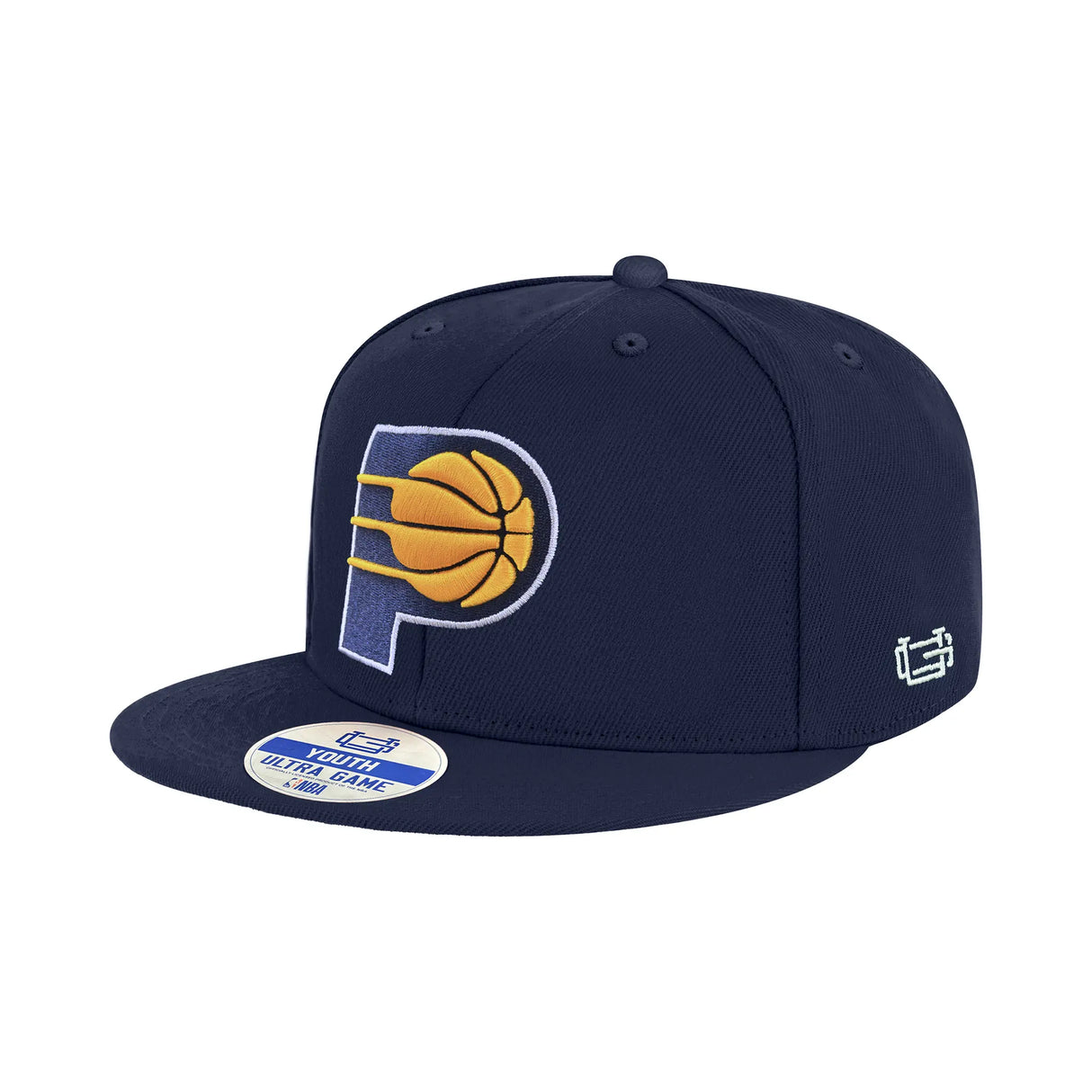 Ultra Game Youth NBA Official 8-20 Twill Snap Back Ultimate Baseball Cap Hat | Indiana Pacers