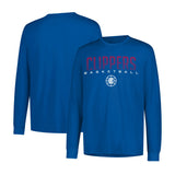 Ultra Game Youth NBA Official Supremely Soft Long Sleeve T-Shirt | Los Angeles Clippers