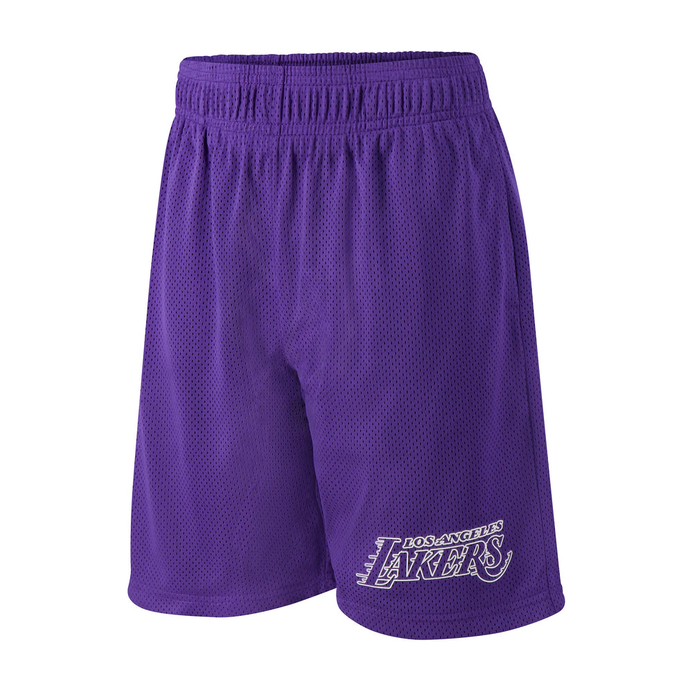 Ultra Game Youth NBA Official Super Soft 2 Pack Basketball Shorts Set | Los Angeles Lakers