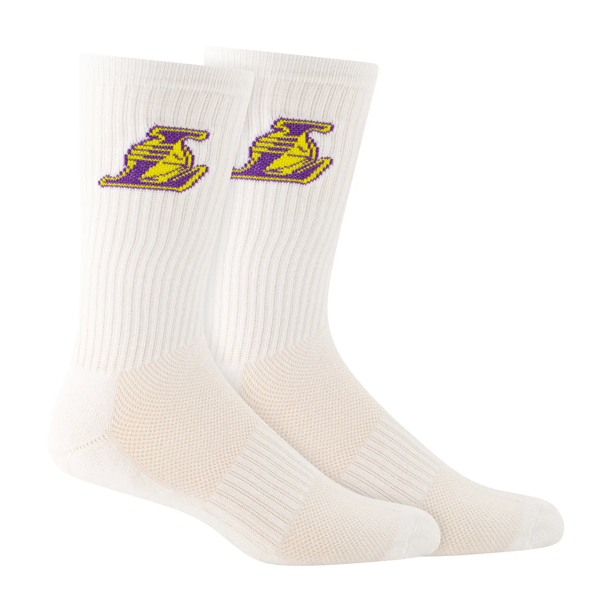 Ultra Game Boys NBA Official Athletic Cushioned Core Logo Team Crew Socks | Los Angeles Lakers