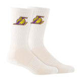 Ultra Game Boys NBA Official Athletic Cushioned Core Logo Team Crew Socks | Los Angeles Lakers