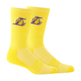 Ultra Game Boys NBA Official Athletic Cushioned Core Logo Team Crew Socks | Los Angeles Lakers