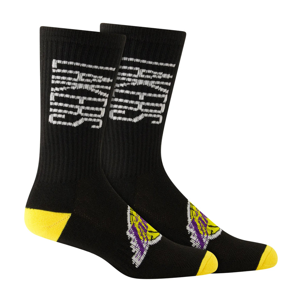 Ultra Game Boys NBA Official Athletic Cushioned Vertical Attack Team Crew Socks - 3 Pack | Los Angeles Lakers