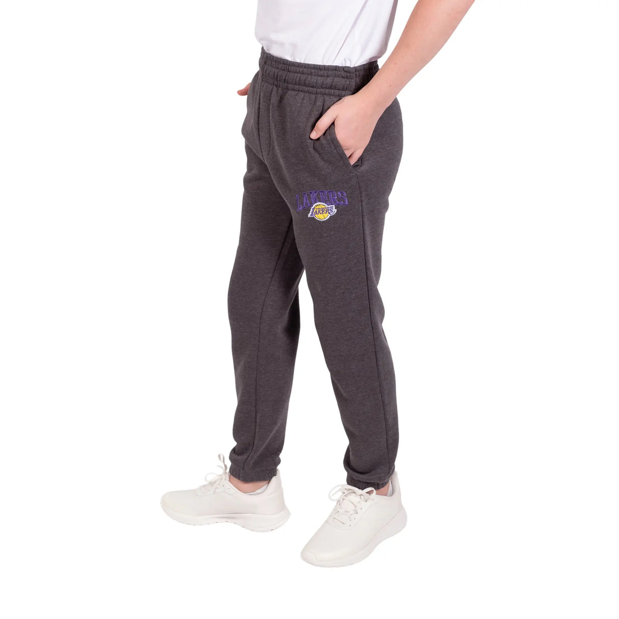 Ultra Game Youth NBA Official Soft Fleece Active Jogger Sweatpants | Los Angeles Lakers