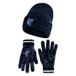 Ultra Game Youth NBA Official Super Soft Winter Beanie Knit Hat With Extra Warm Touch Screen Gloves | Memphis Grizzlies